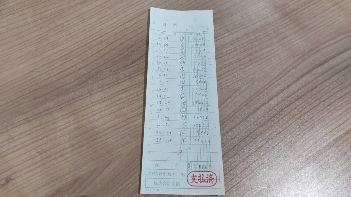 飛田新地お給料明細をリアル公開　～12時間160,000円～