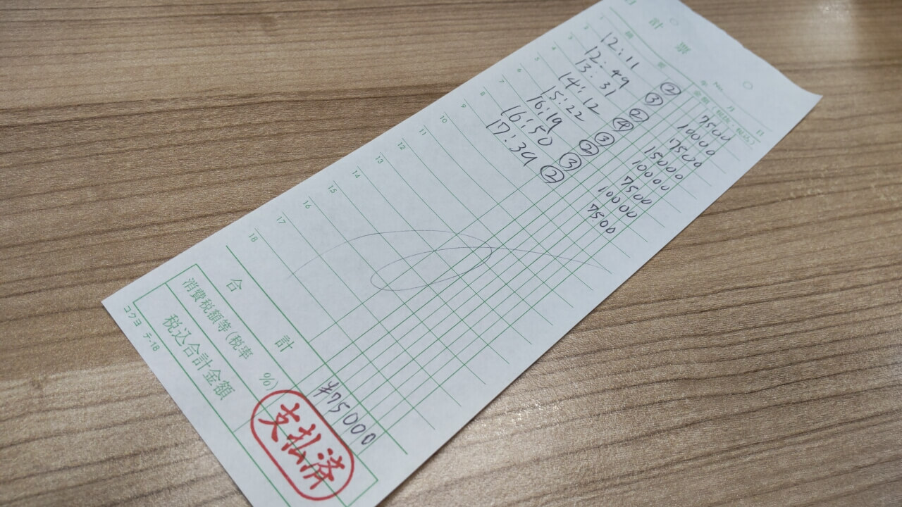 飛田新地お給料明細をリアル公開　～6時間75,000円～